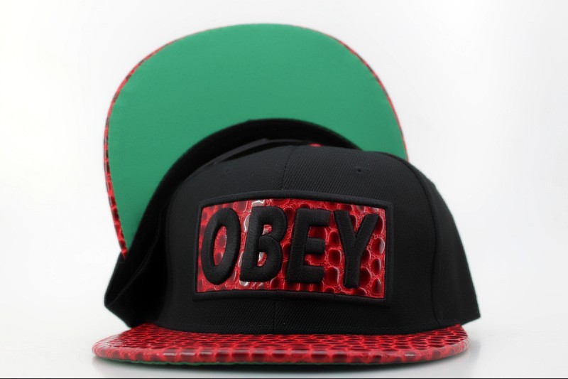 Obey Black Snapback Hat QH 1 0721